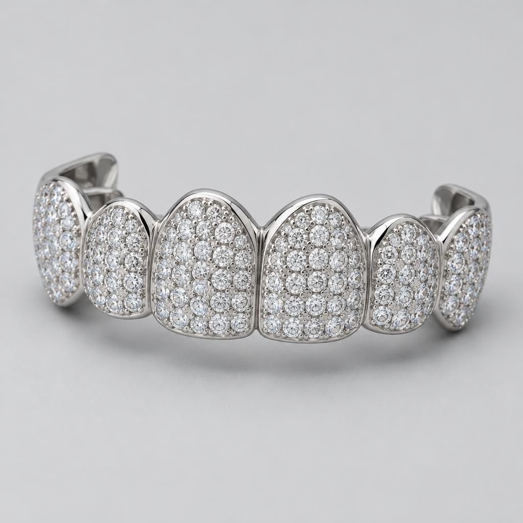 Silver · Natural SI six-tooth grill design preview